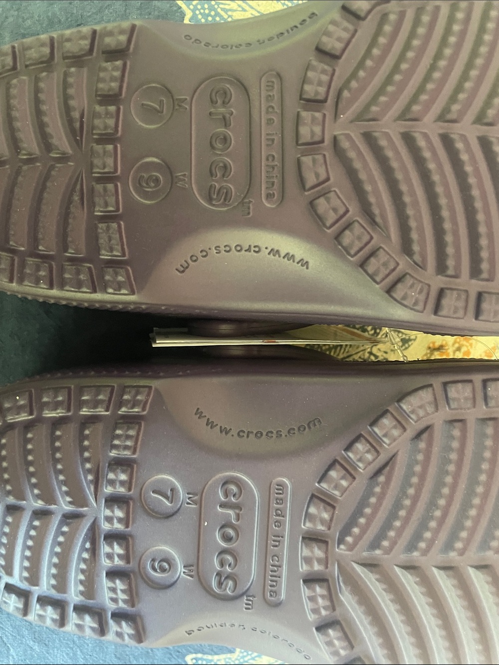 CROCS Classic Clog in Dark Iris Deep Plum Purple M7/W9 - Picture 7 of 7